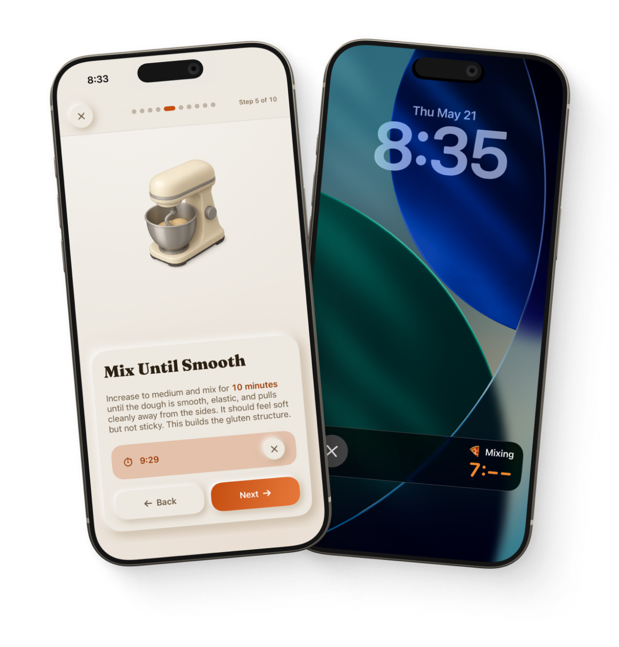 PieMinder timer and Dynamic Island screens